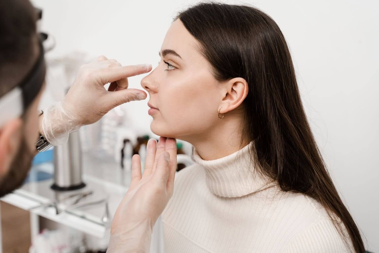 Dr Bonaparte Rhinoplasty Consultation with a Patient
